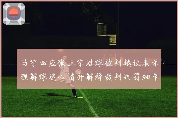 马宁回应张玉宁进球被判越位表示理解球迷心情并解释裁判判罚细节